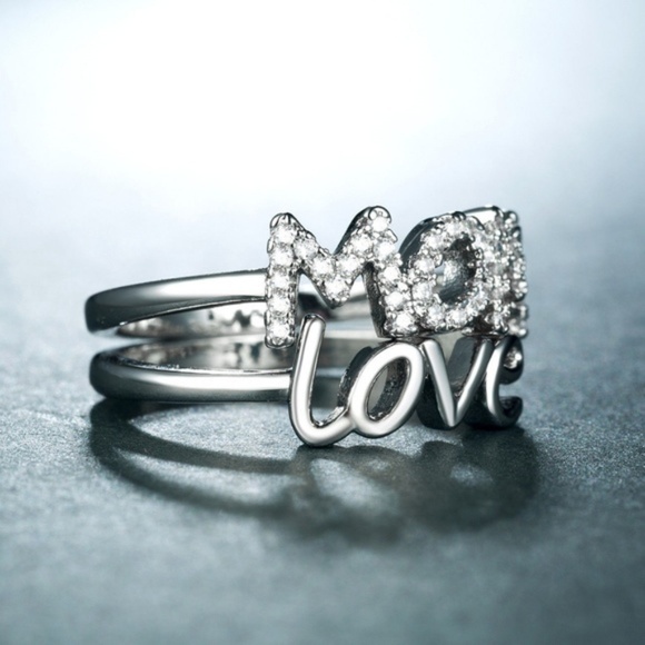 Nice 925 Silver Ring Round Cut White Sapphire New - Picture 2 of 5